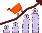 Increase in sales